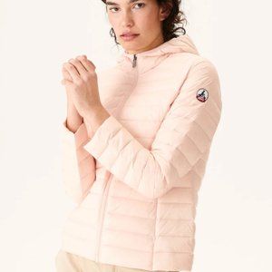 Lightweight hooded padded jacket Pale pink Cloe BY JOTT